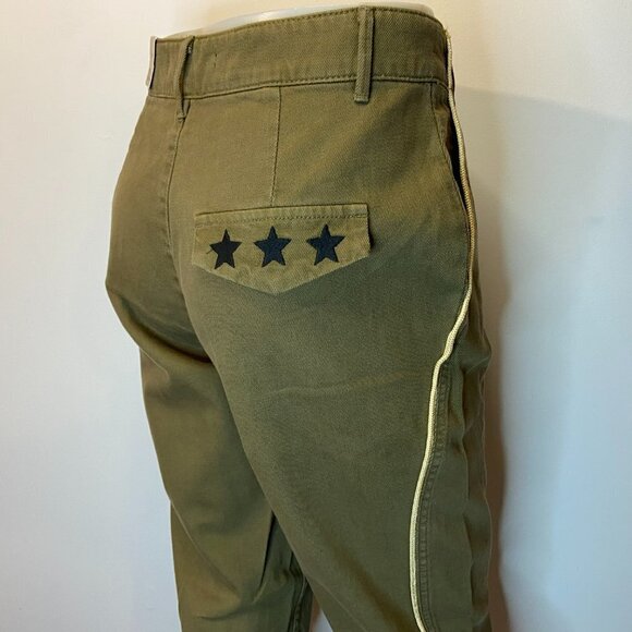 Zara Trafaluc Denimwear Women's Olive Green Mom Fit Jeans - NWT - Picture 3 of 5